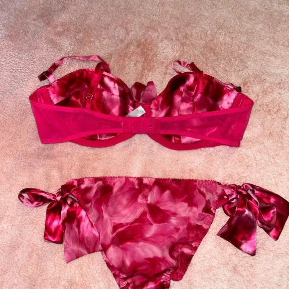 NWOT EXCLUSIVE VS RUNWAY SILK SET!!! Bras